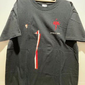 Men's Large Steely Dan Aja Tour Black  T-Shirt